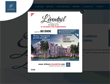 Tablet Screenshot of groupe-lelievre.com